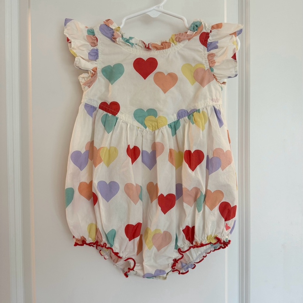Pink Chicken heart print bubble